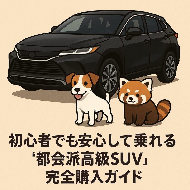 【2025最新】トヨタ・ハリアー初心者向け購入ガイド｜高級なのにやさしい“後悔ゼロSUV”