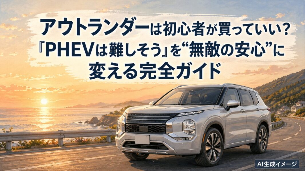 【2026最新】アウトランダーは初心者が買っていい？｜「PHEVは難しそう」を“無敵の安心”に変える完全ガイド