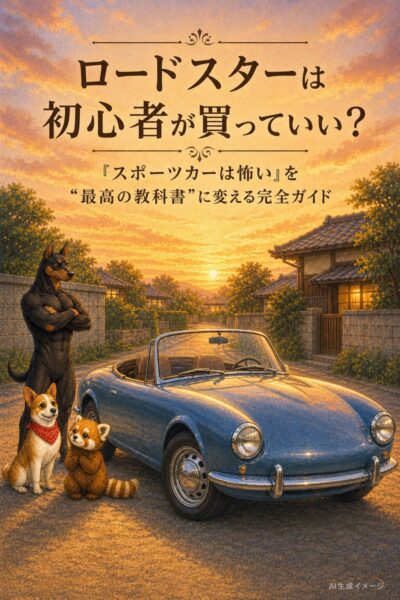 【2026最新】ロードスターは初心者が買っていい？｜「スポーツカーは怖い」を“最高の教科書”に変える完全ガイド